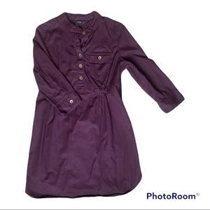 Gap Maternity structured burgundy tunic shirt